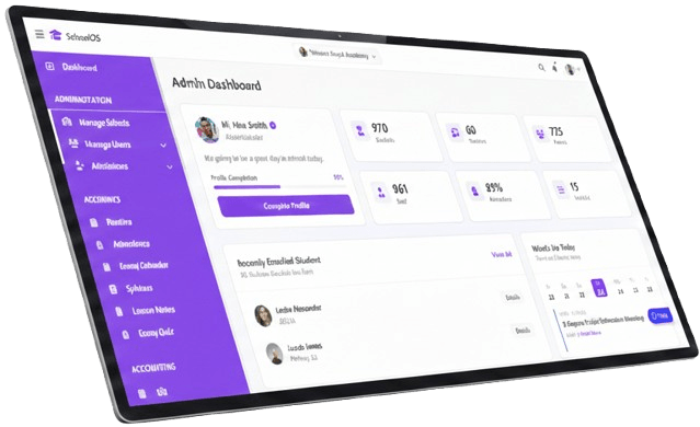 SchoolOS Dashboard Interface